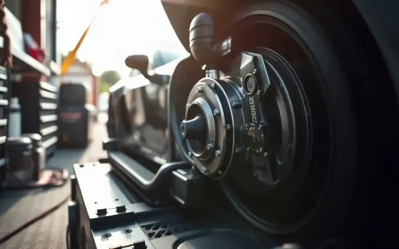 Nahaufnahme eines Porsche-Motors mit Keramikversiegelung, die typische Anwendungsfehler im Detail zeigt